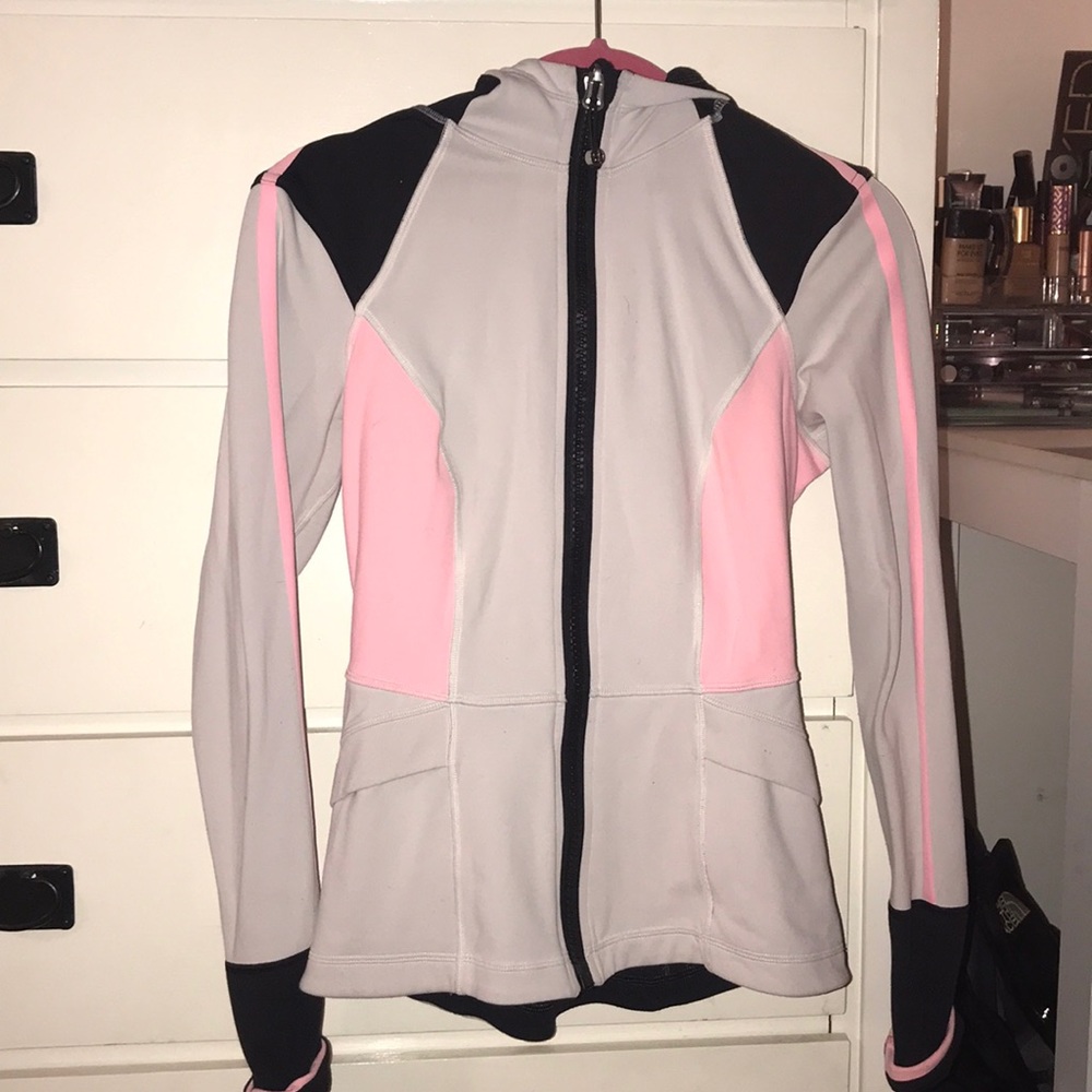 Lulu lemon zip up color block hoodie